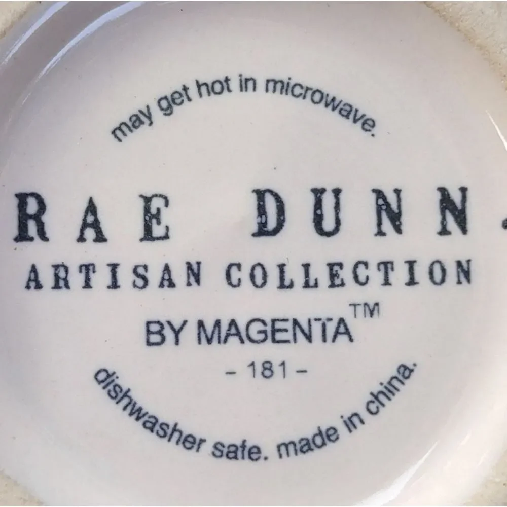 Rae Dunn Ice Cream Scoop And Two Ceramic Bowls Set of 3pcs Patriotic Celebration